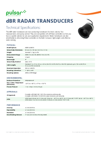 Thumbnail of document Data Sheet - mmWAVE Radar